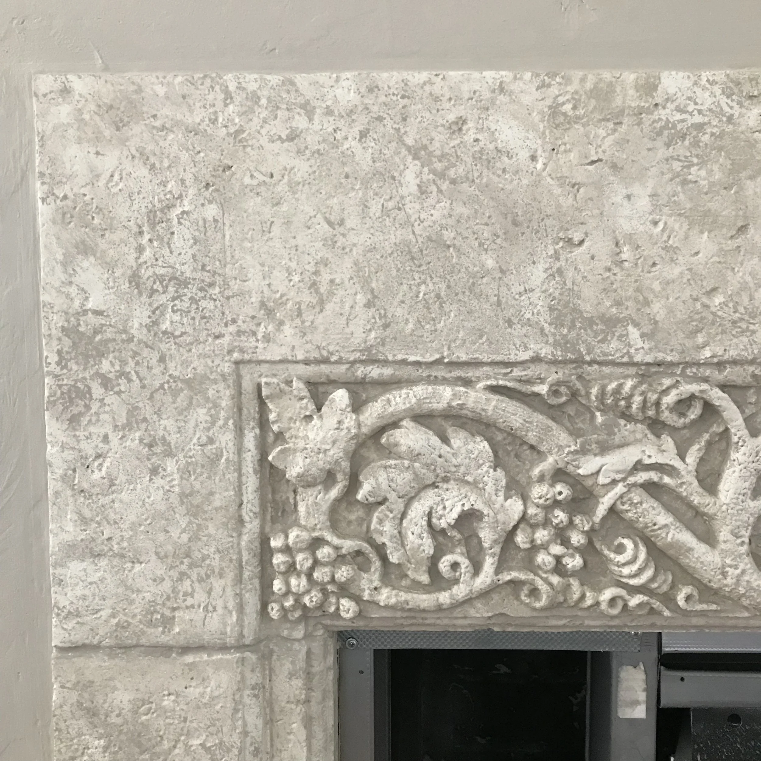 Residential fireplace finish by Custom Artisan Finishes in Omaha, Nebraska 