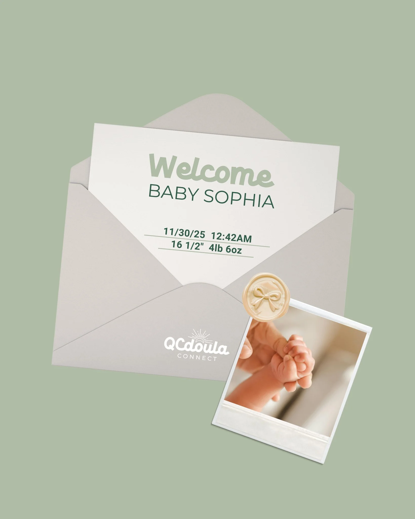 Join QCdc in welcoming sweet little Sophia to the world!  Born in the early morning of 11/30 and supported by our doula collective through the journey.

⭐⭐⭐⭐⭐
&ldquo;I couldn&rsquo;t have asked for a better delivery doula! All the classes offered wer