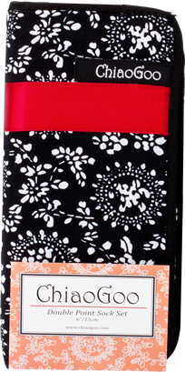 ChiaoGoo 6 in. Double Point Stainless Steel Needle Sock Set