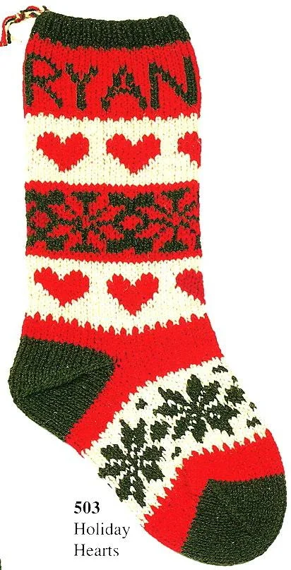 Candide Christmas Stocking Holiday Hearts
