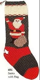 Candide Christmas Stocking Santa with Bag
