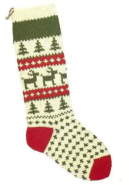 Candide Christmas Stocking Santa's Reindeer