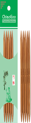 ChiaoGoo - Dark Bamboo - 6" Double Point