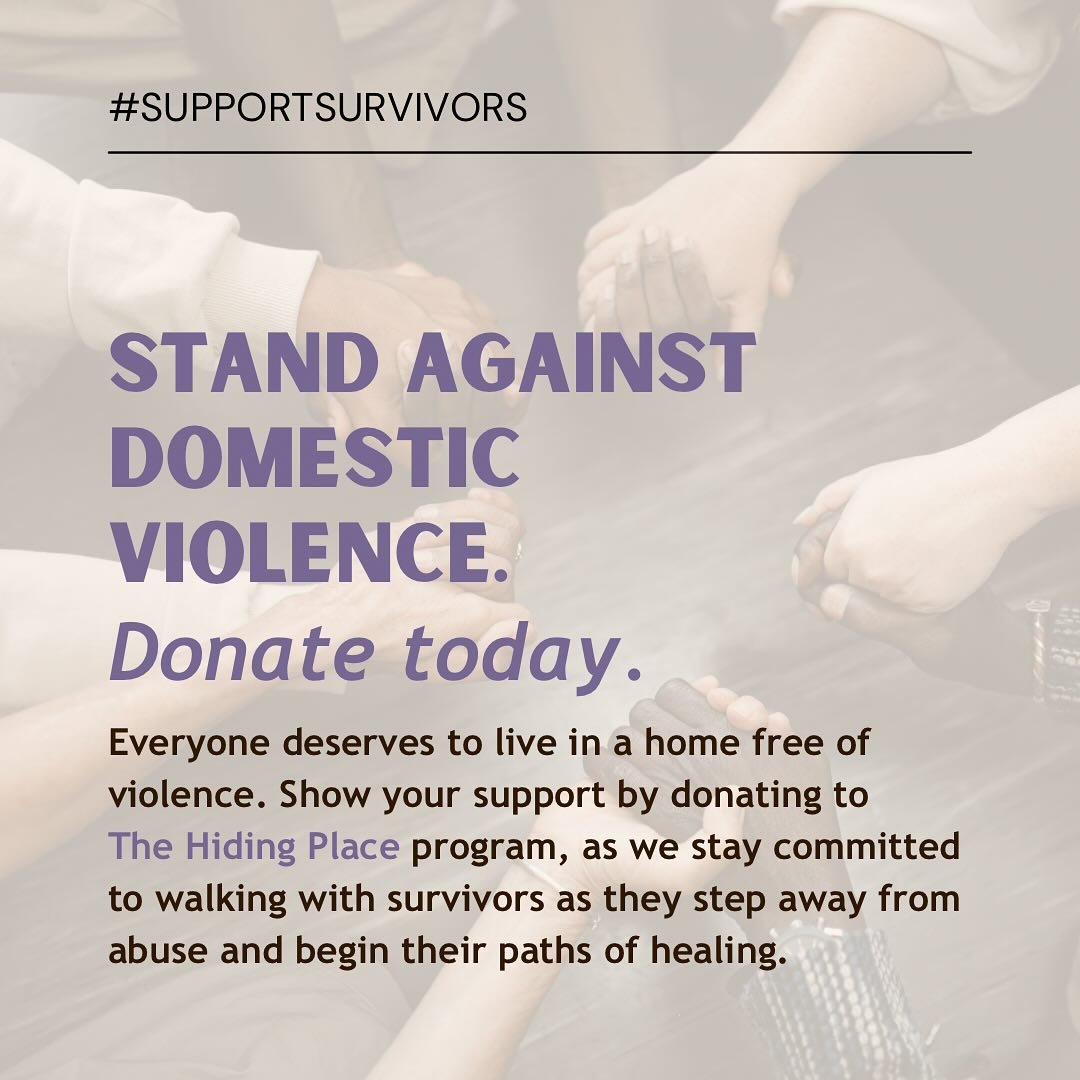 Your donation is needed now more than ever. Help support The Hiding Place as we serve survivors directly. 💜

&bull;&bull;&bull; LINKS IN BIO 🔗

Donate HERE: https://givebutter.com/SupportTheHidingPlace

Venmo: https://account.venmo.com/u/thehidingp