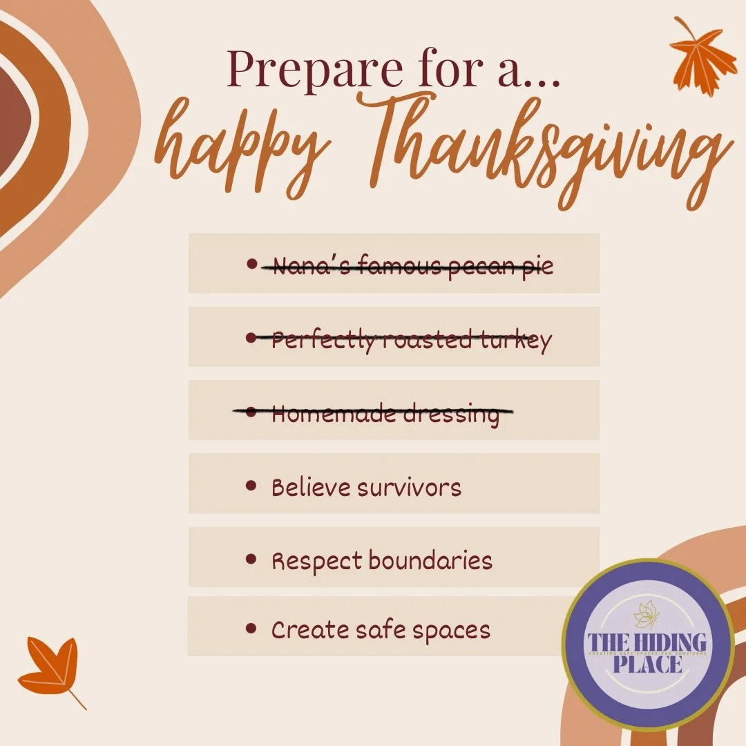 While you&rsquo;re marking things off your list for Thanksgiving, don&rsquo;t forget to make sure you&rsquo;re supporting survivors through kindness, thoughtfulness and support. 💜