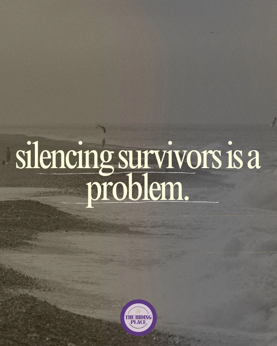 Silencing survivors is a problem. Are you willing to be the one who believes? When one person believes a survivor, the trajectory of the survivor&rsquo;s journey changes drastically. What was once isolation is now  community and community can bring a