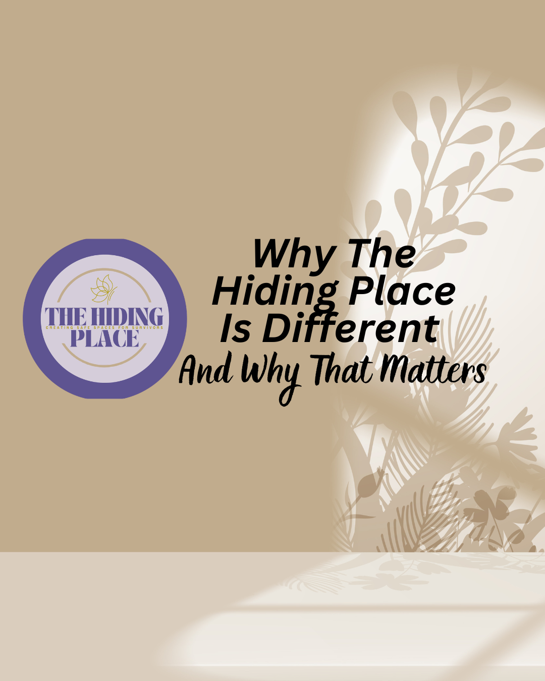 Why The Hiding Place Is Different — And Why That Matters