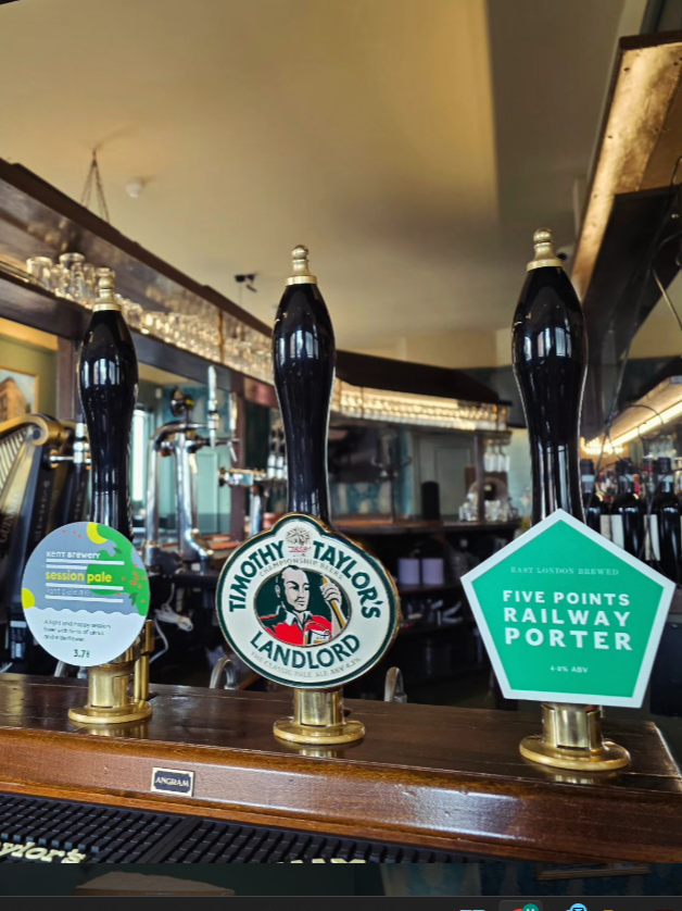 cask ale pumps showcasing local real ale