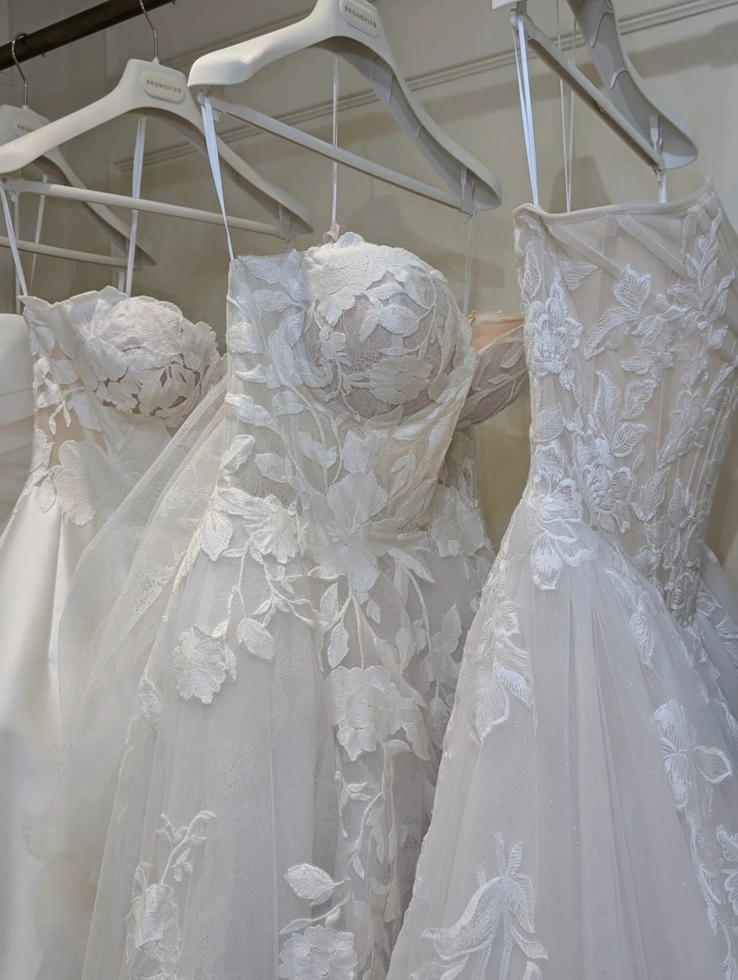 ✨ A fairytale starts with the perfect gown&hellip; and these breathtaking @pronovias ball gowns are pure magic ✨🤍

Floral lace, dreamy volume, and timeless princess elegance made for unforgettable &ldquo;yes&rdquo; moments 👑

Searching for your dre