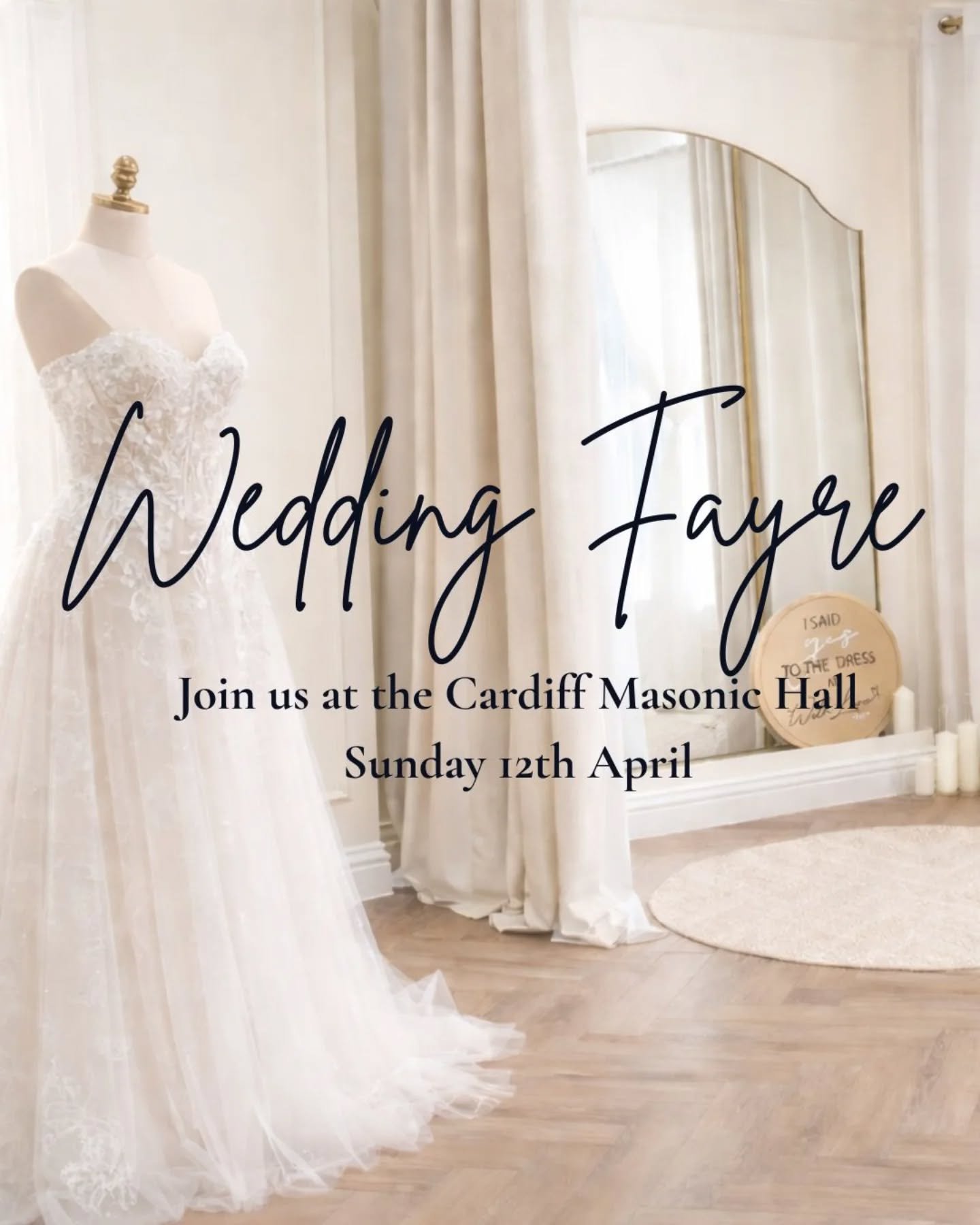 ✨ We&rsquo;re so excited to be attending our very first Wedding Fayre! ✨
Join us at the Cardiff Masonic Hall on April 12th!
We cannot wait to meet you!

🎟️ Have you got your tickets? @nationalweddingexhibitionsuk

💍 Exclusive offers will be availab