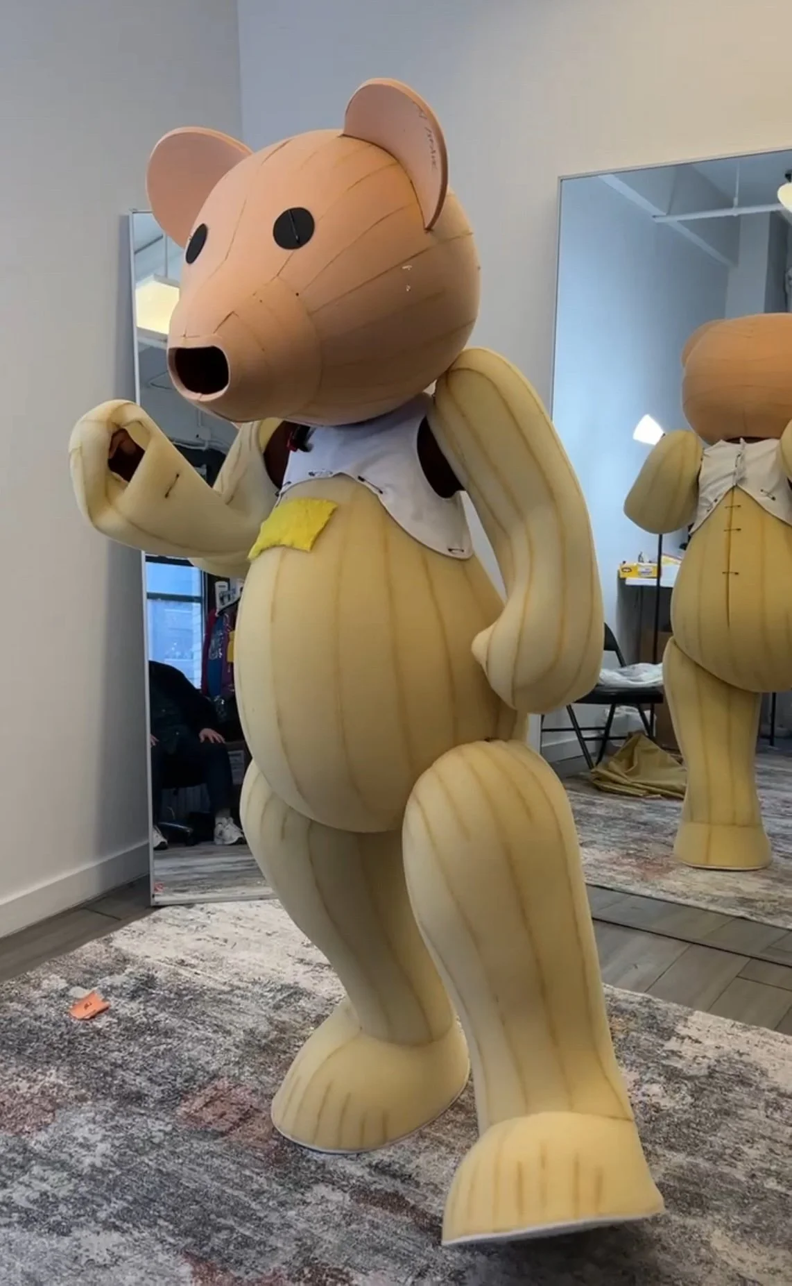 Fitting the Yellow Bear for Boop!