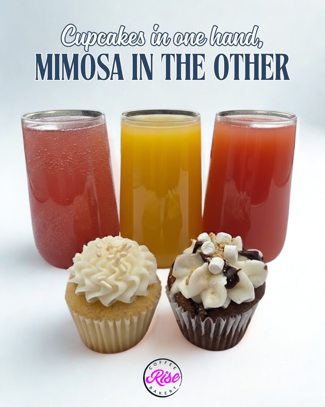 There is something that just works about a fresh cupcake paired with a Mimosa🧁 Sweet, refreshing, and effortless, it is the perfect little moment for a warm day ☀️

Swing by Rise, grab both, and take a break with us 🤍

📍 4404 W William Cannon Driv
