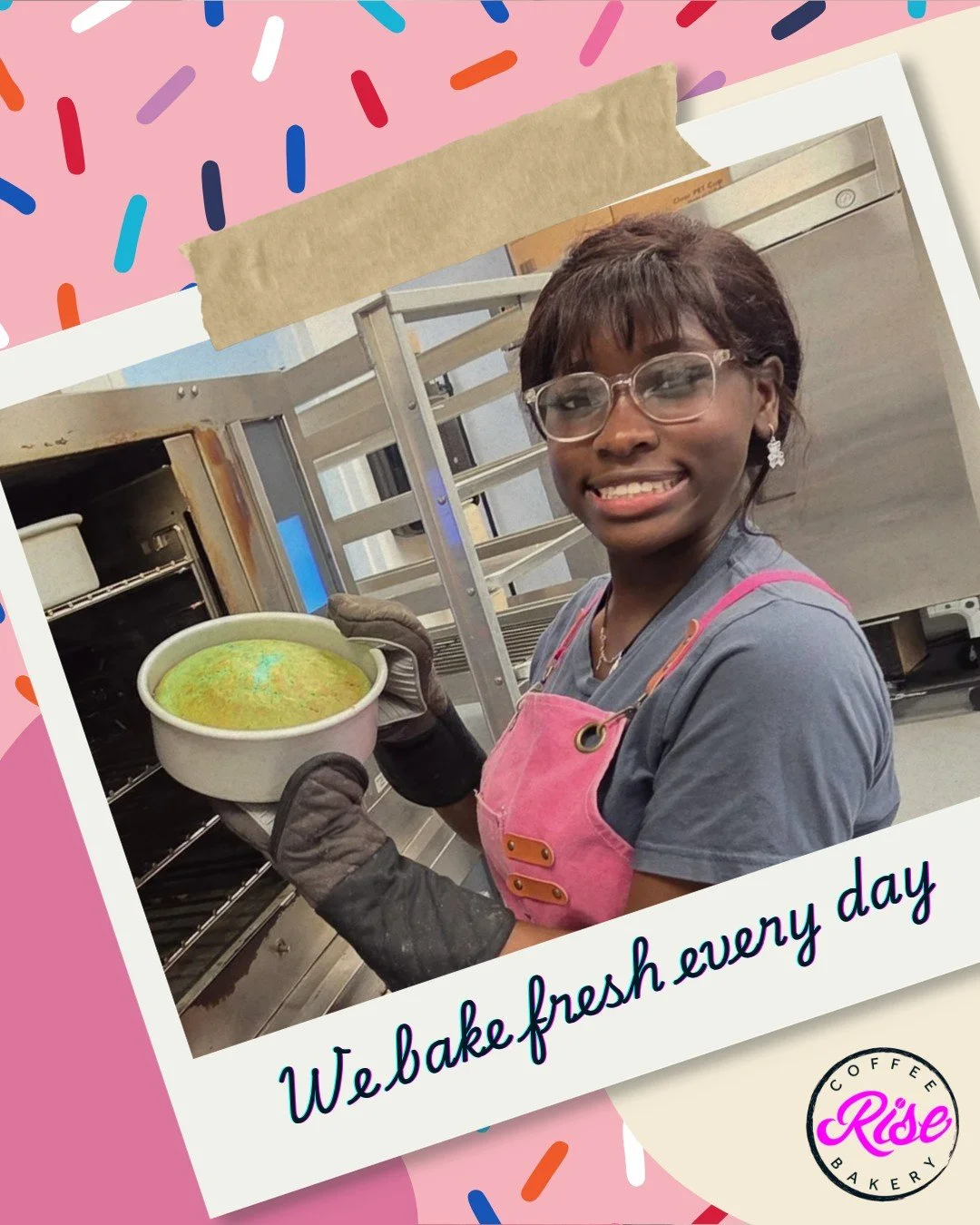 Fresh baked. Made daily. Worth the stop. 🧁☕

At Rise Coffee &amp; Bakery, every visit is a chance to try something new. With 30+ rotating cupcake flavors, fresh coffee made with locally roasted beans, and treats baked from scratch every day, there&r