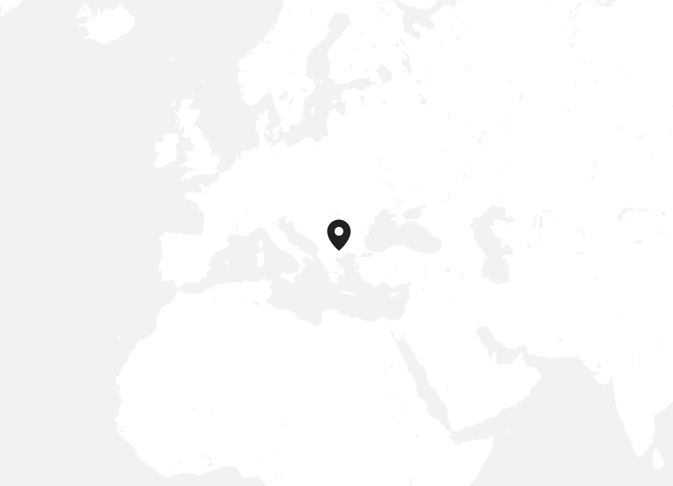 Location map showing Tranquil Reign, Lake Kerkini, Greece