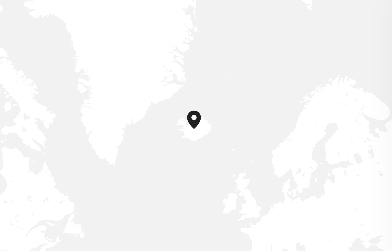 Location map showing Iceland