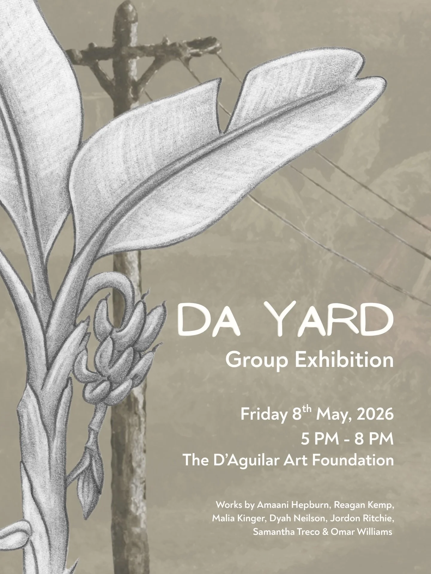 Da Yard
Friday May 8 | 5pm - 8pm
📍 The D&rsquo;Aguilar Art Foundation 

Really excited to be part of this group exhibition with 6 other super talented artists. A few new works will be on display, enjoy a lil sneak peek 😉

#artexhibitions #dayard #a