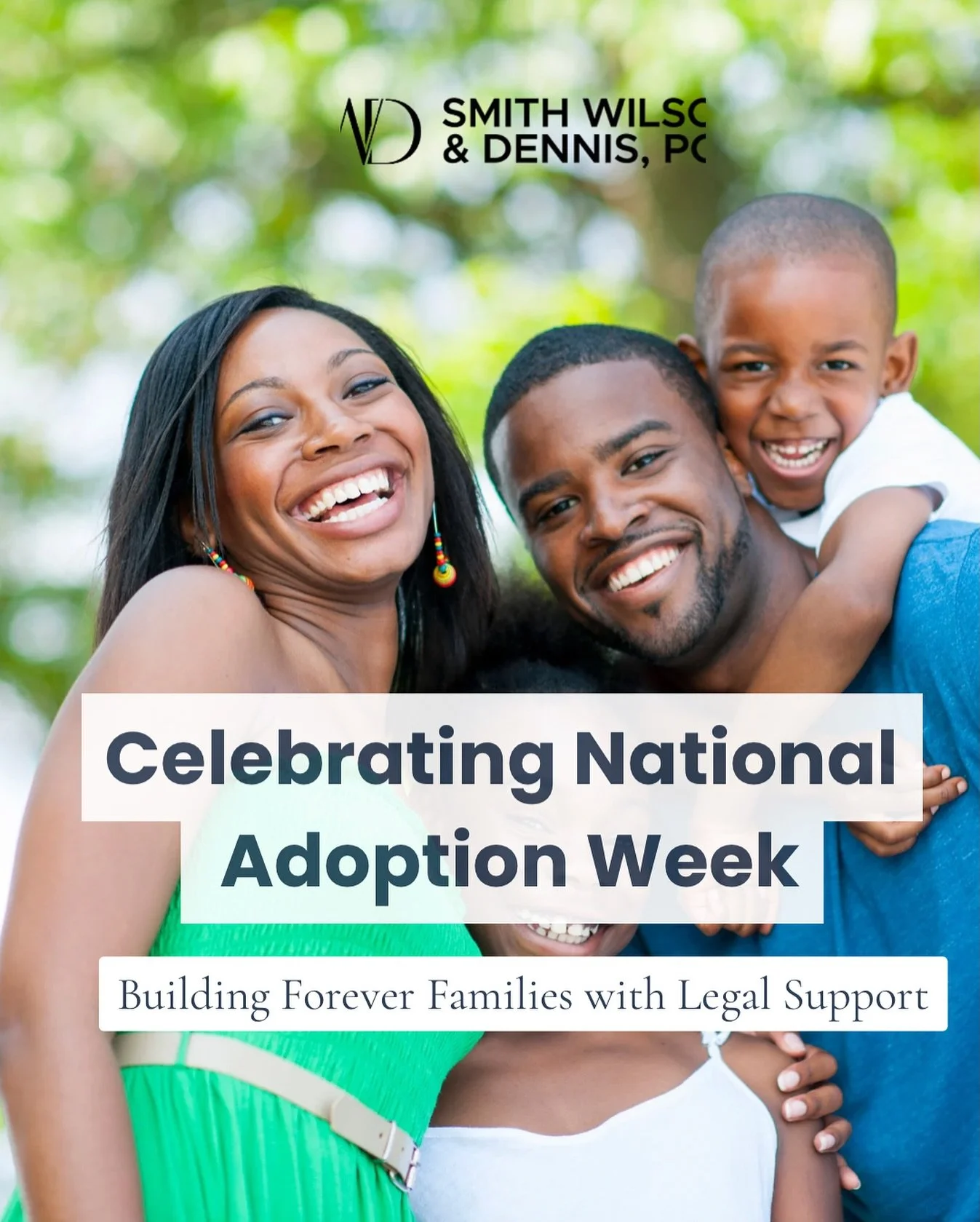 During National Adoption Week, we recognize the courage of families choosing adoption. 

At  SWDPC, our Houston adoption attorneys guide you step-by-step through every legal requirement&mdash;making your journey smoother. 

Contact us today to get st