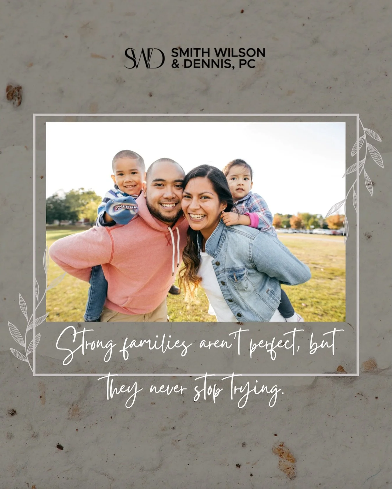 Families aren&rsquo;t built on perfection&mdash;they&rsquo;re built on persistence, love, and resilience. 🍂 Here&rsquo;s to stronger families every day. #HoustonFamilyLaw

http://swdlaw-pc.com/
Family Law - Houston, TX
Divorce | Child Custody | Adop