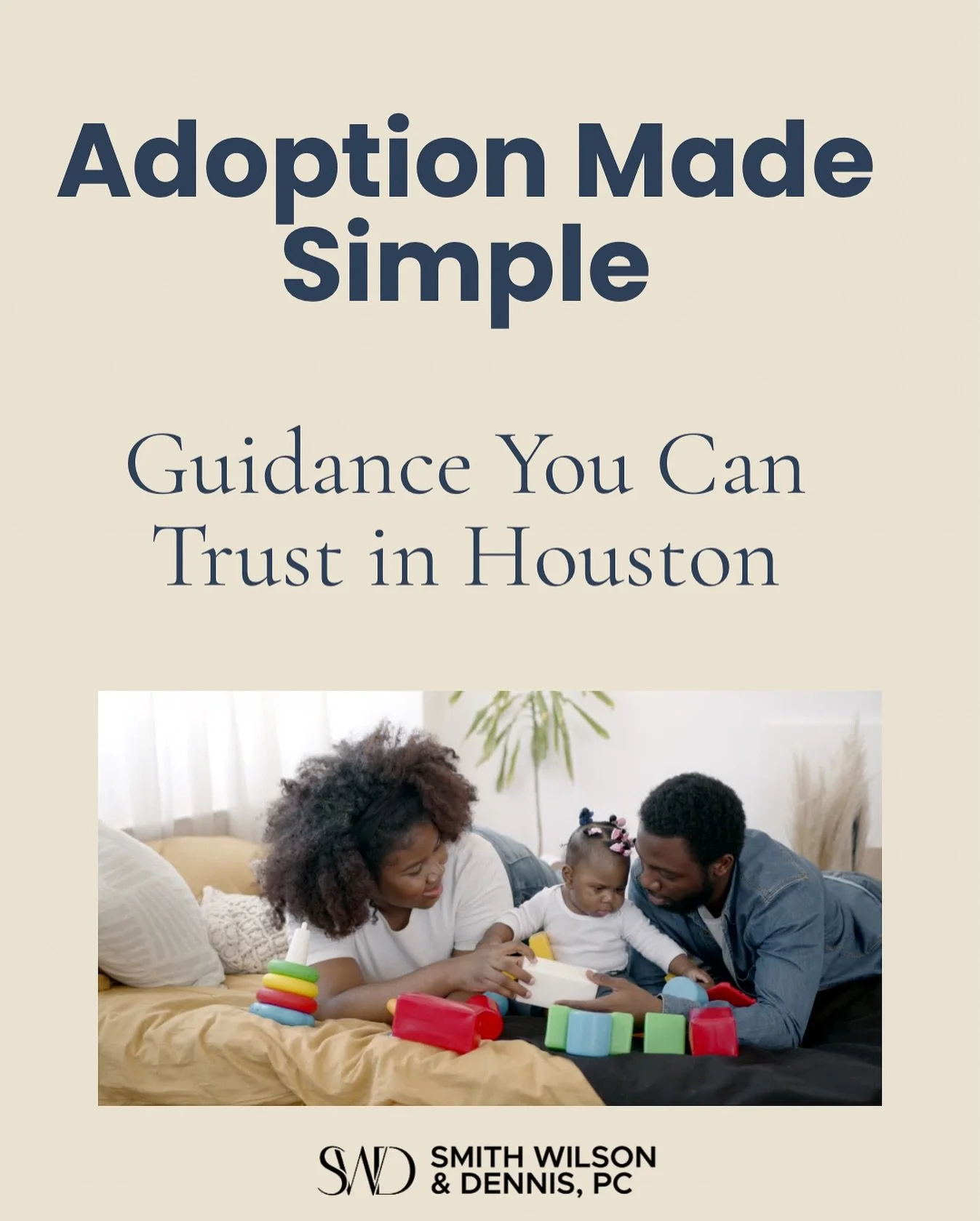 Adoption is a life-changing journey, and having the right legal support makes all the difference. At SWDPC, we provide trusted guidance to help Houston families navigate the adoption process with confidence and care. Let&rsquo;s build your family tog