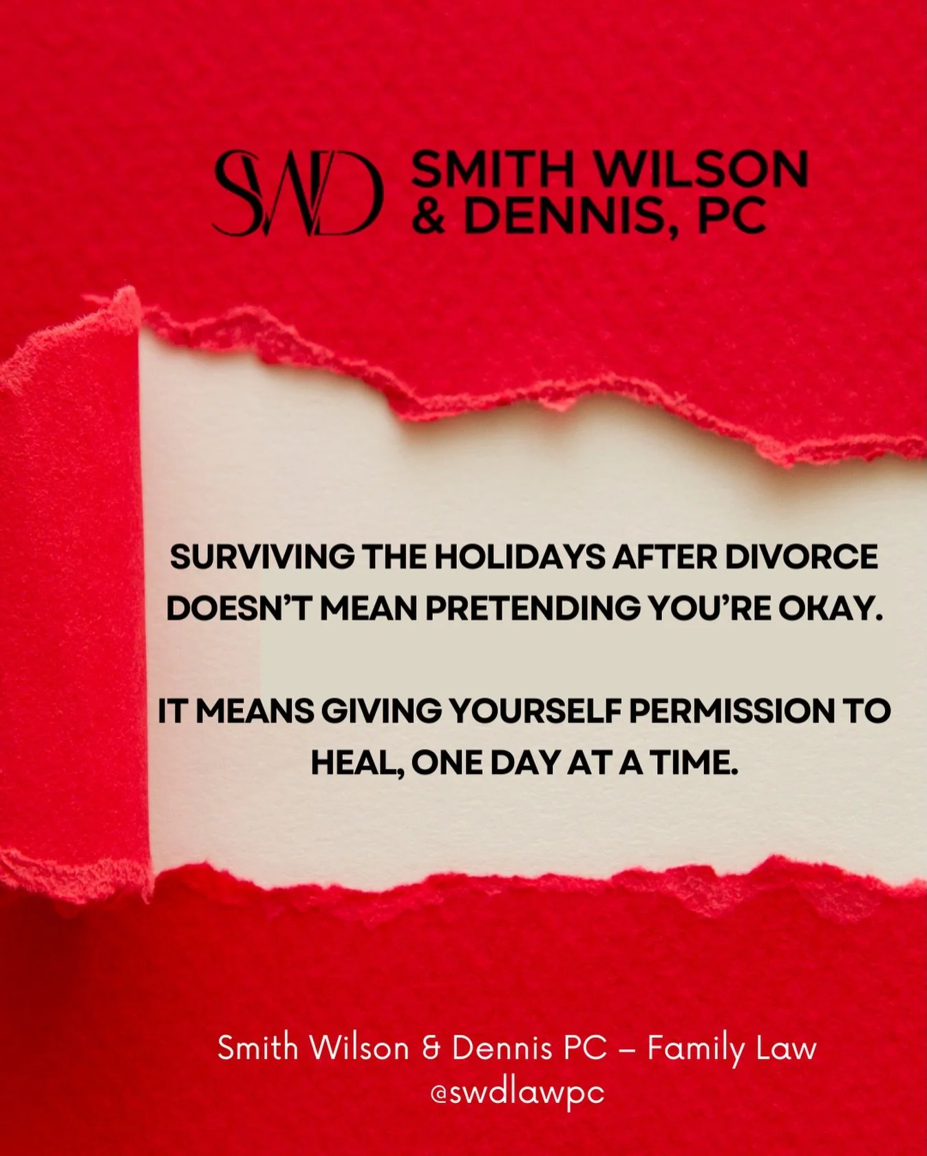If this is your first holiday season after a divorce or separation, be gentle with yourself. ⁣
⁣
You&rsquo;re allowed to start new traditions, say &ldquo;no&rdquo; when you&rsquo;re overwhelmed, and ask for help when you need clarity about your legal