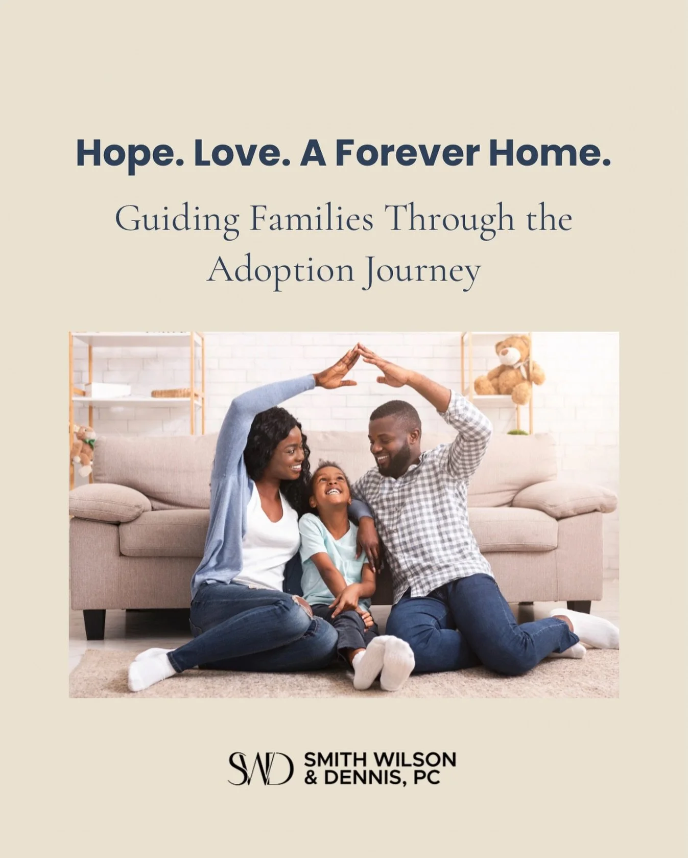Adoption is more than a legal process&mdash;it&rsquo;s the start of a lifelong bond. At SWDPC, we guide Houston families through every step of the adoption process with clarity, compassion, and trusted legal support.

Whether you&rsquo;re expanding y