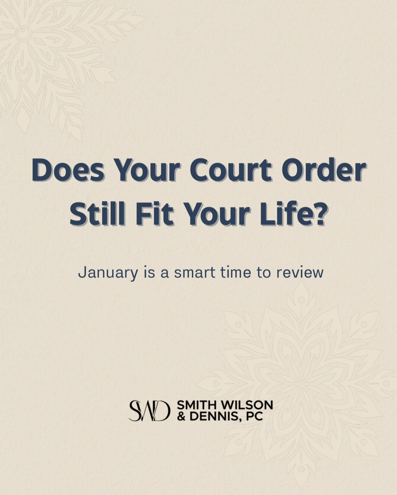 New year, new circumstances. If your custody, child support, or visitation order no longer reflects your reality, a modification may be necessary. SWDPC helps Houston families pursue legal updates that make sense.

http://swdlaw-pc.com/
Family Law - 
