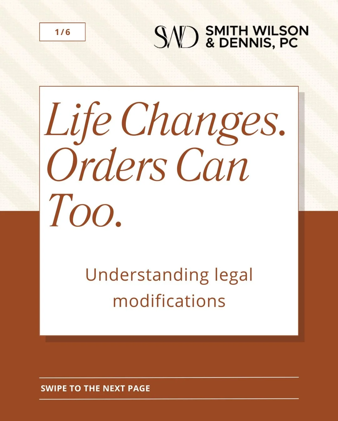 Life doesn&rsquo;t stay the same &mdash; and sometimes legal orders need to reflect new circumstances.

When situations change, understanding how legal modifications work can help families feel more informed and prepared.

http://swdlaw-pc.com/
Fami