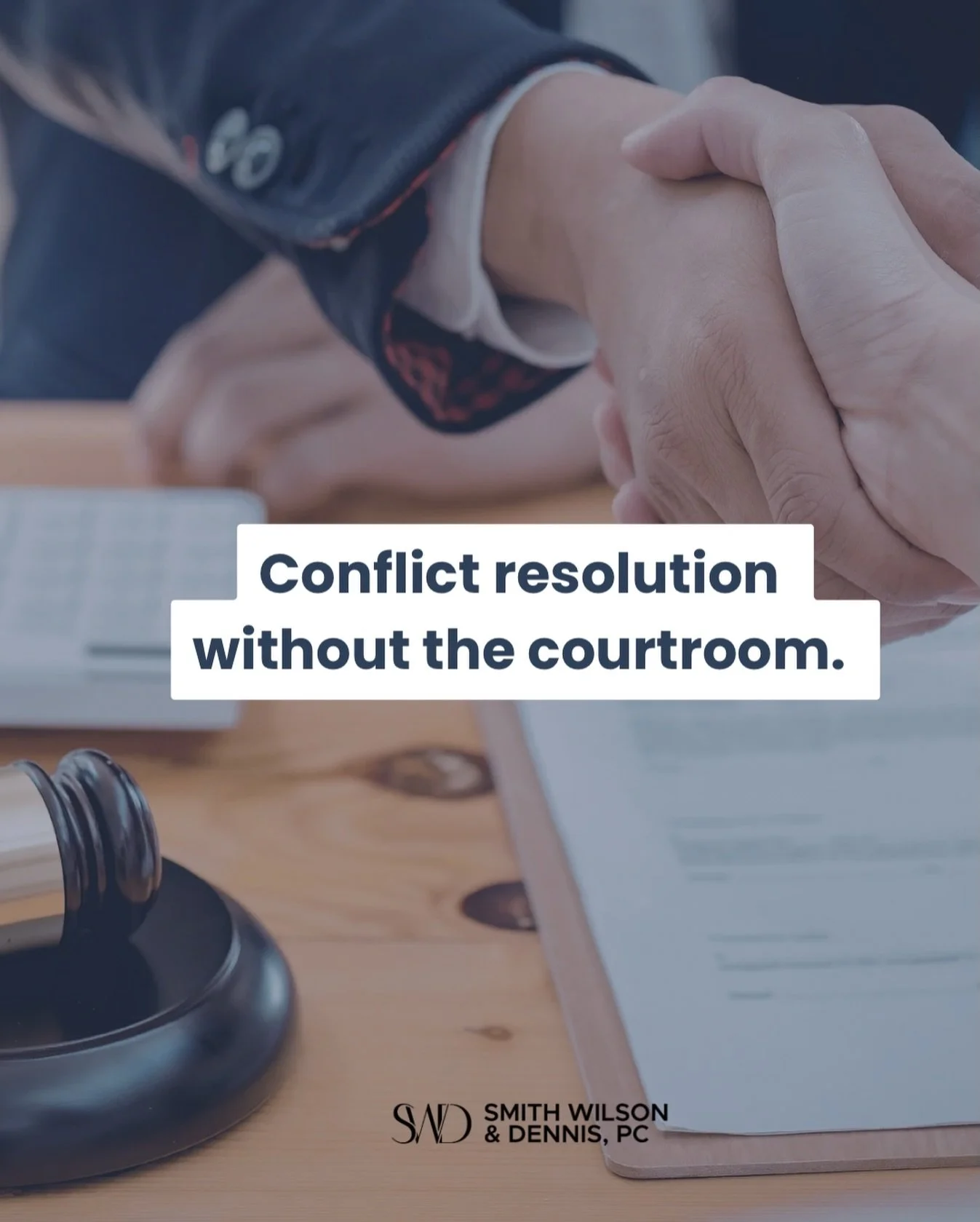 Why litigate when you can mediate? Mediation allows you to keep control over the decisions that affect your family, saving time, stress, and money.

Schedule a consultation to explore whether mediation is right for your situation.

http://swdlaw-pc.c