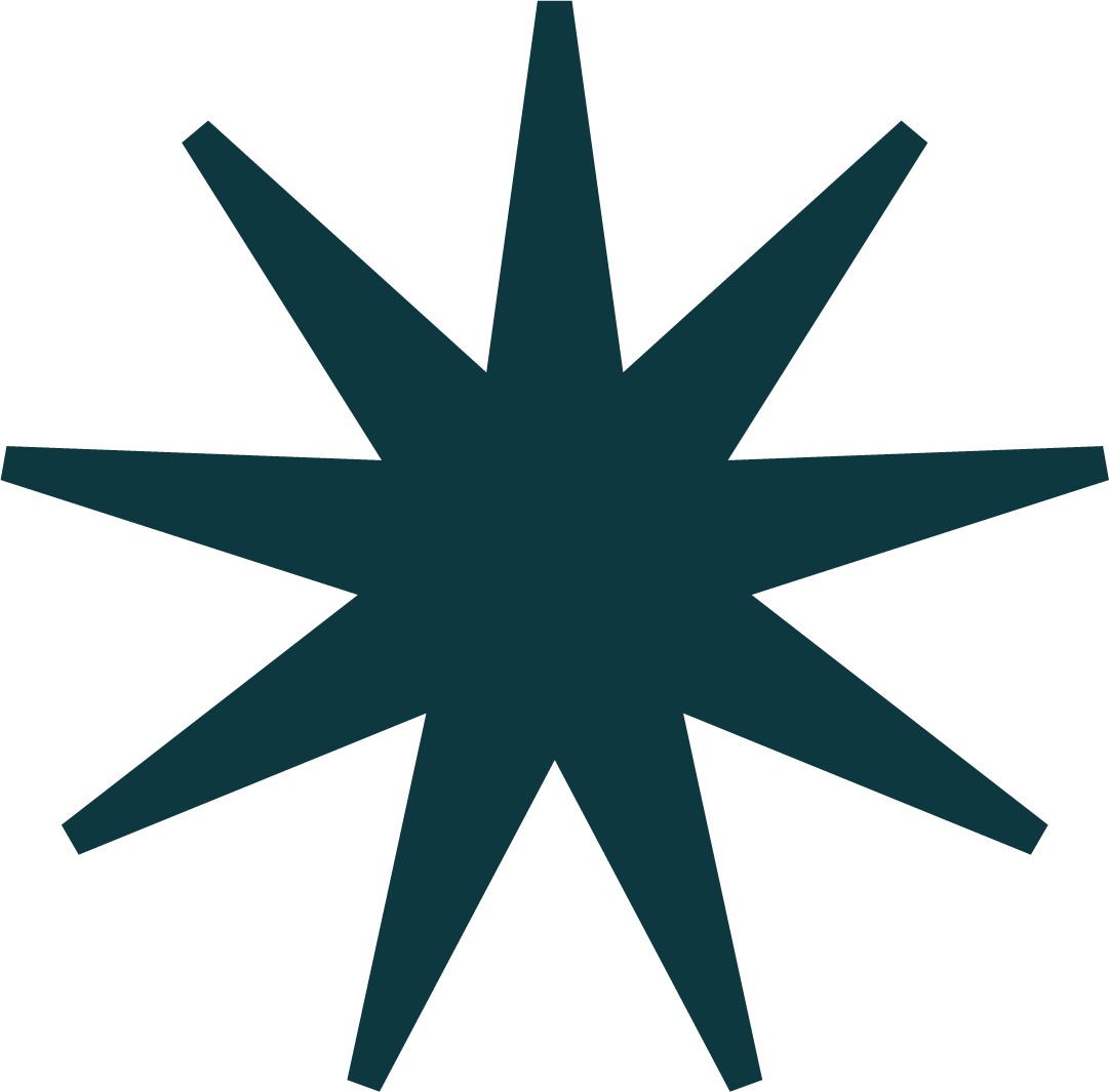 Geometric drawing of an outline square with sections divided by vertical, horizontal, and diagonal lines.