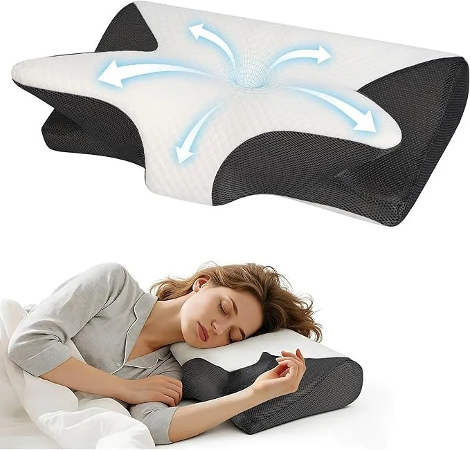 Ergonomic Contour Memory Foam Pillow