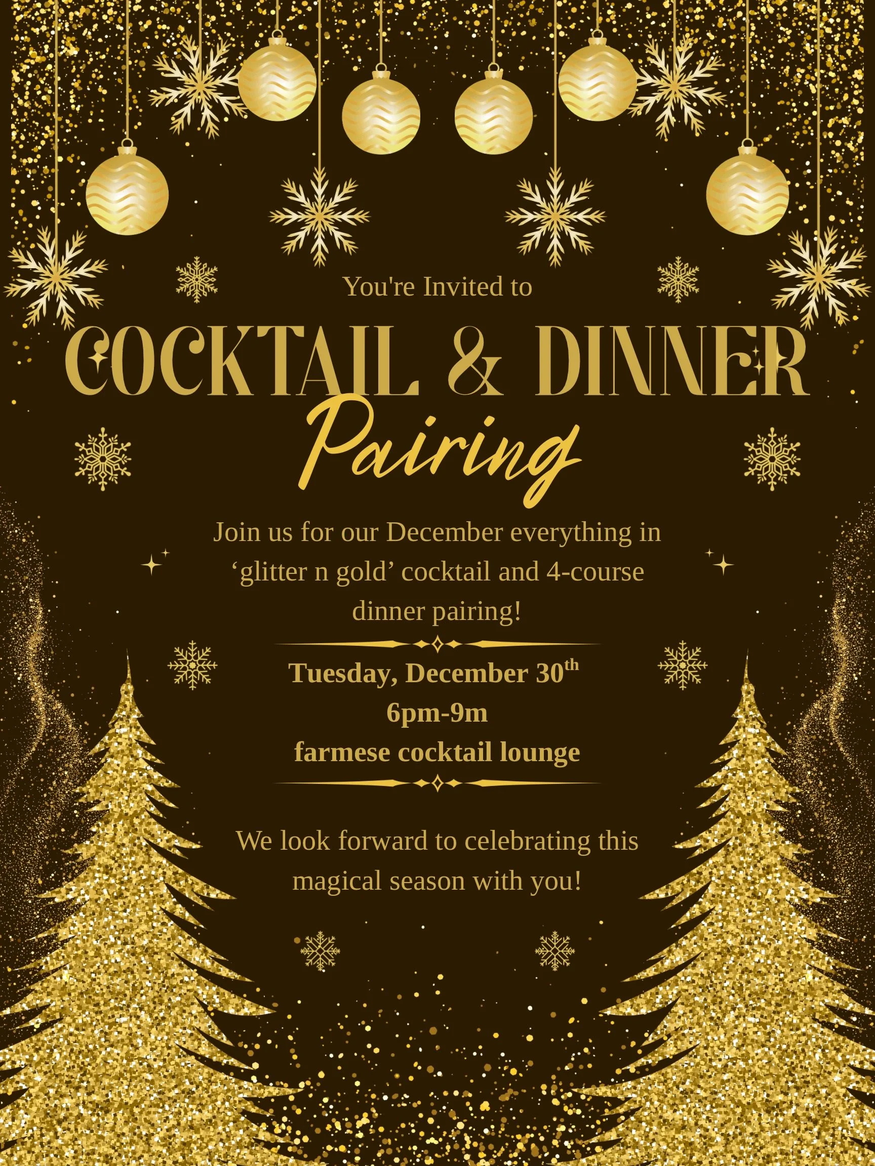 Cocktail & Dinner Pairing