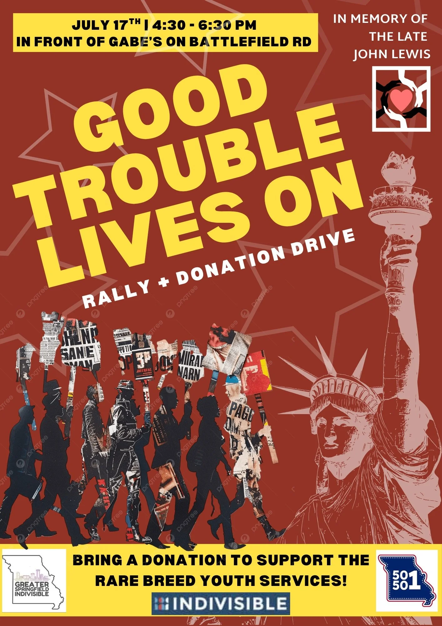 Good Trouble Lives On Rally + Donation