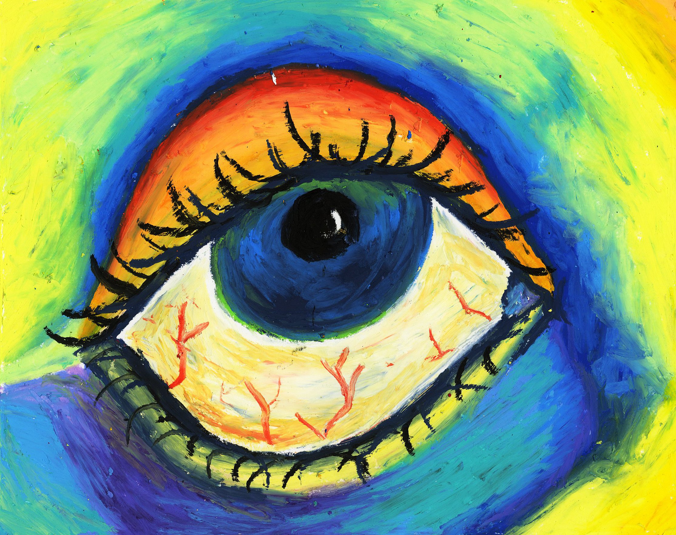 Untitled. April 2025, Oil Pastel.