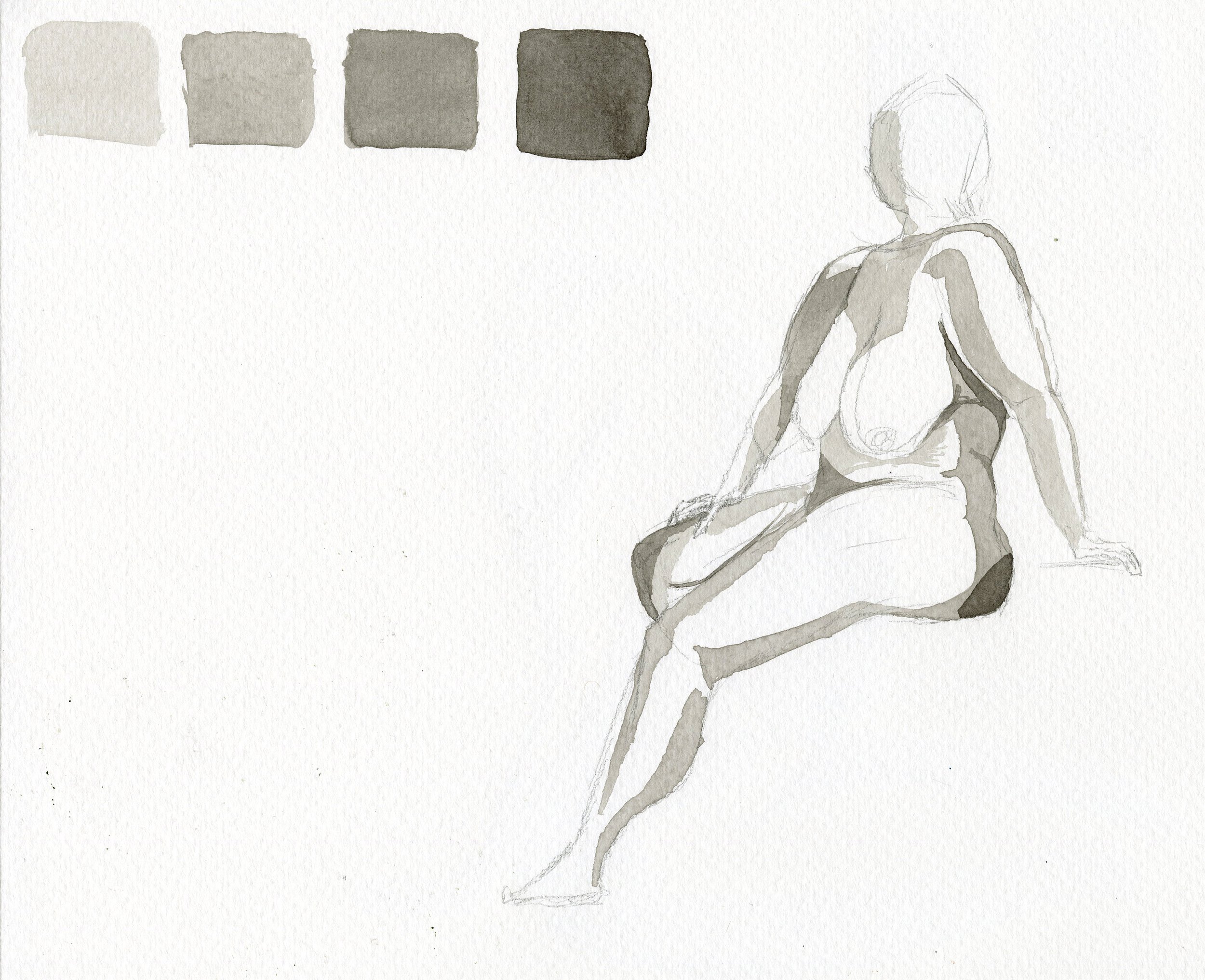 Ink study (Incomplete). March 2025, India Ink.
