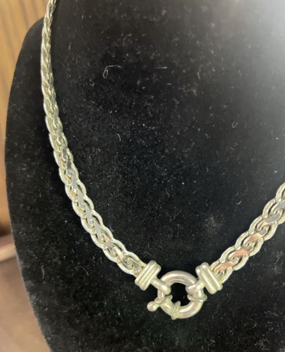 Vintage Chunky Wheat Chain Necklace