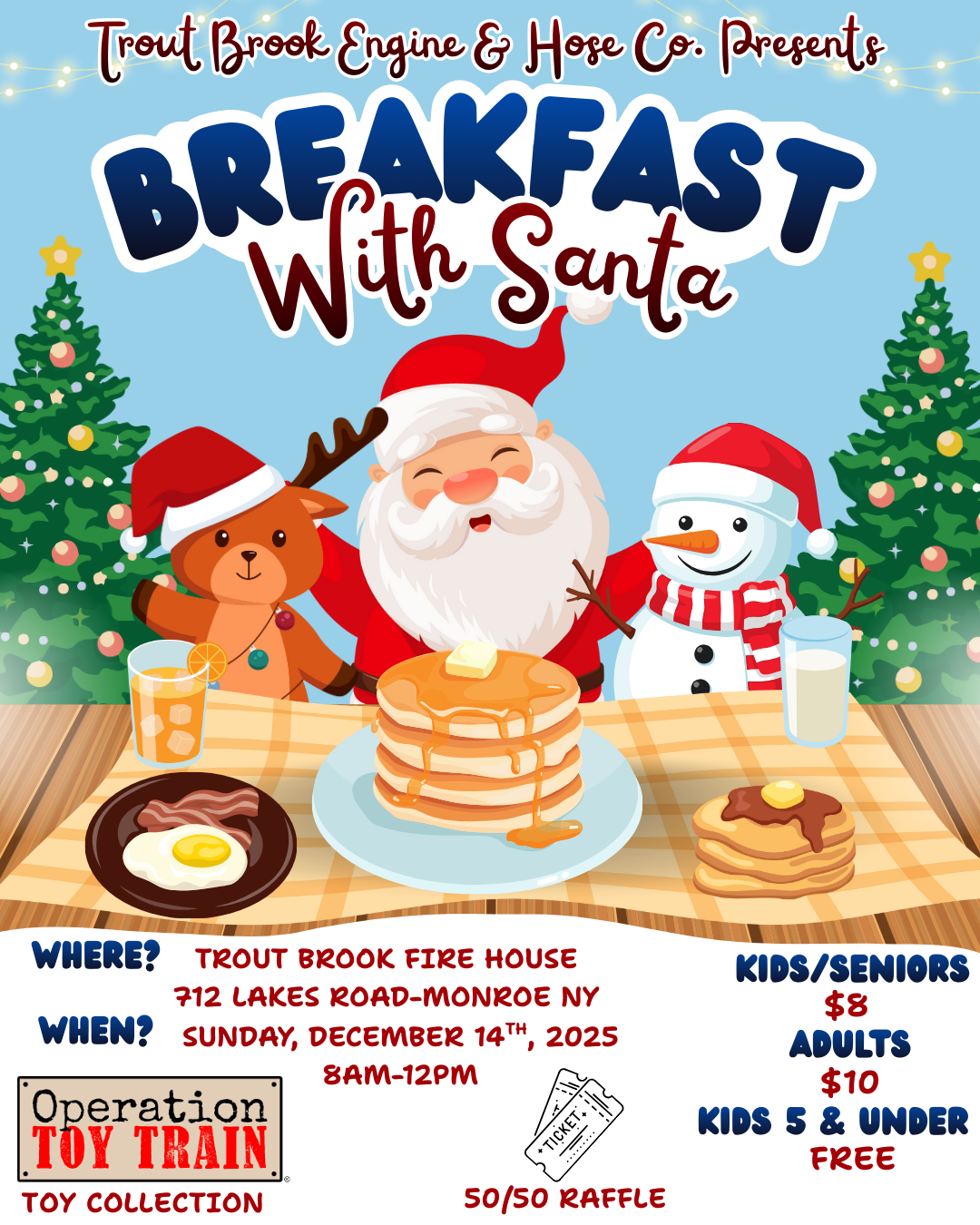 TROUT BROOK’S BREAKFAST WITH SANTA.