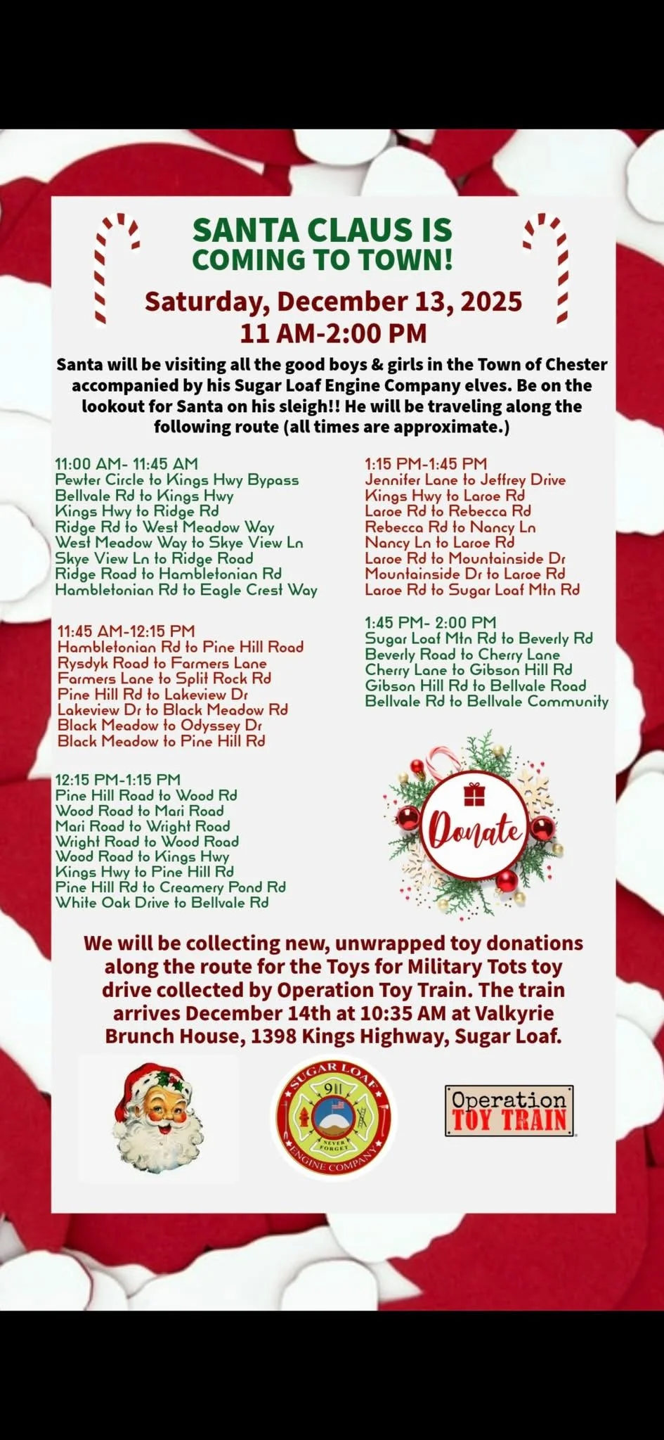 SUGAR LOAF'S CANDY CANE RUN.