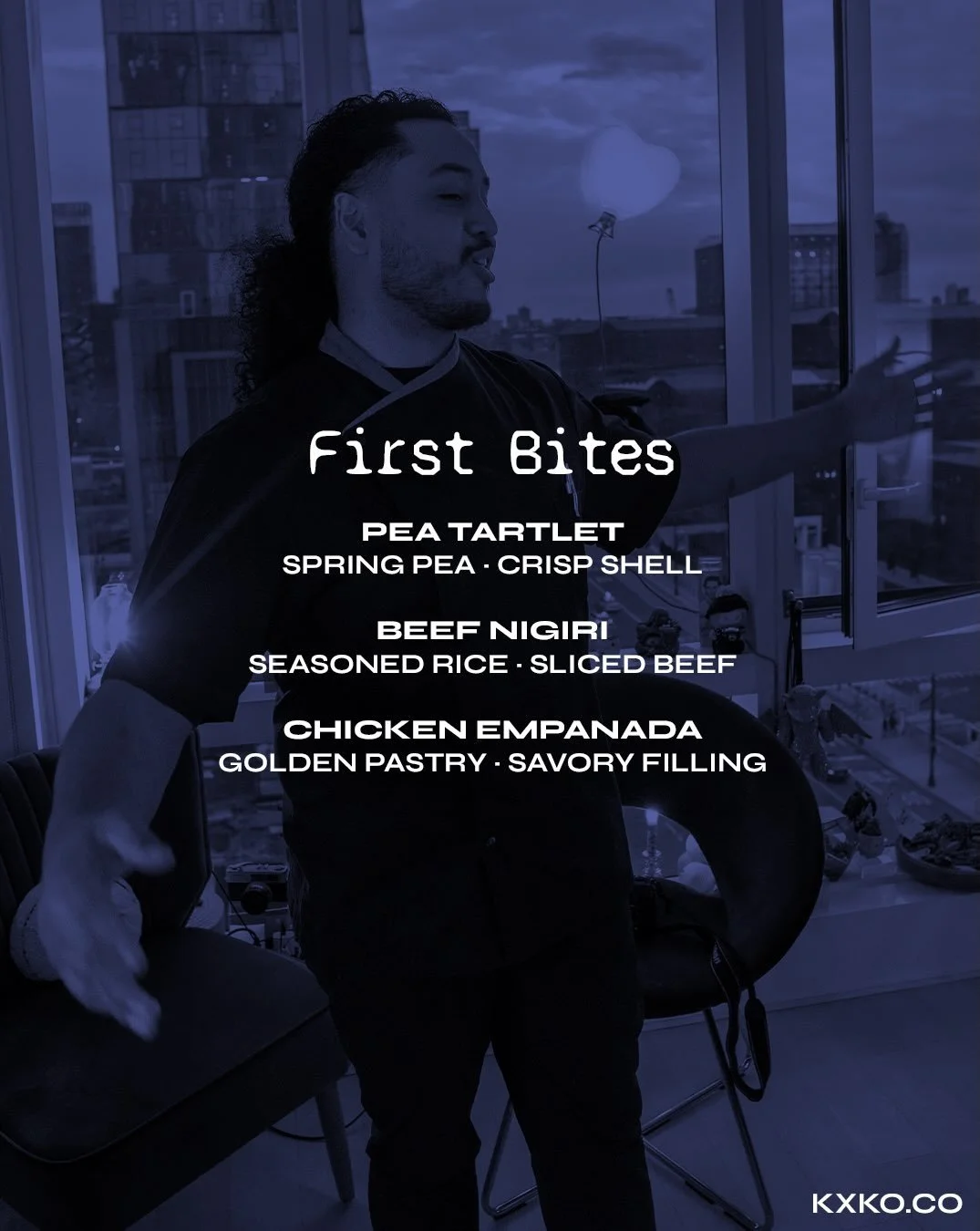 It&rsquo;s been just over a week since we hosted our little dinner :) Here&rsquo;s some of the first bites of the evening! 
Pea Tartlet 
Chicken Empanada
Beef Nigiri

Interested in joining us? 
Sign up via link in bio! 

#nyceats #tastingmenu #supper