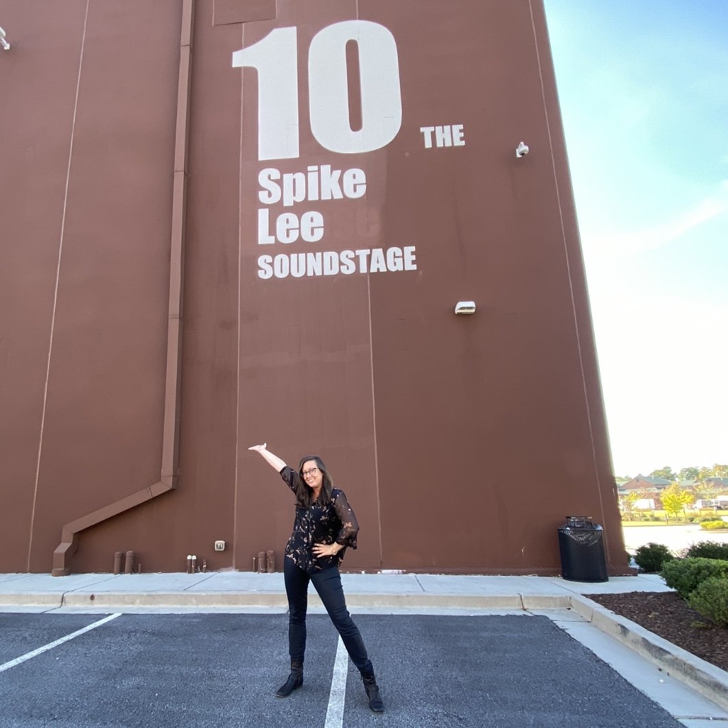 Cathy Parrott working at Tyler Perry Studios