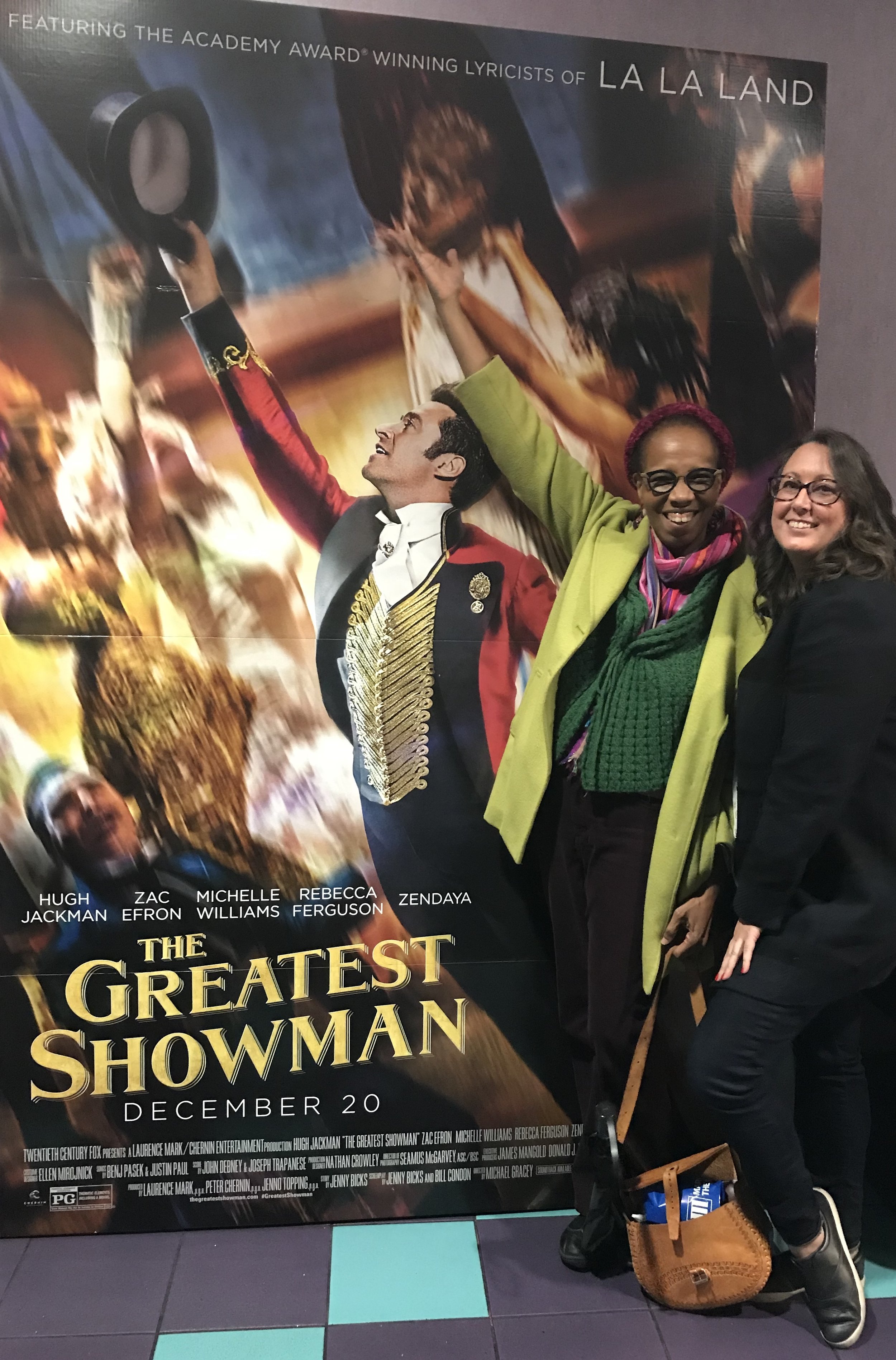 Cathy Parrott & Loyce Arthur at screening of The Greatest Showman