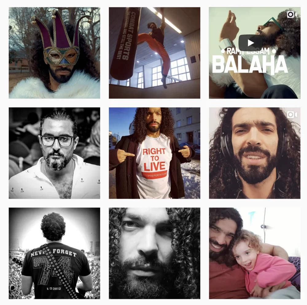 INSTAGRAM LIVE FEED FPO -- WOULD NEED EACH ARTIST LOGIN/PASSWORD -- OR WOULD NEED TO CREATE YOUR OWN ACCOUNT &amp; ADD CONTENT REGULARLY