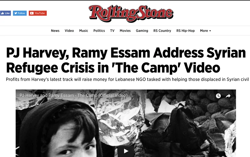 PJ Harvey, Ramy Essam Address Syrian Refugee Crisis in 'The Camp' Video