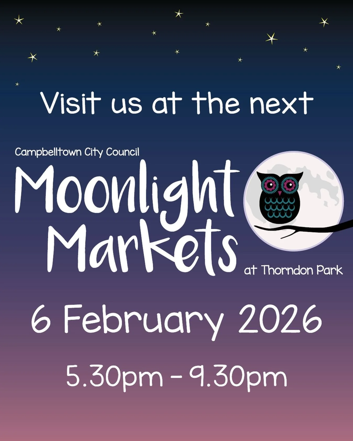 I'm heading back to the @campbelltownmm tonight - my first market for 2026. This market has something for everyone so why not make the most of the warm summer night and come and check it out. 

#hisocietydesign #campbelltownmoonlightmarkets #adelaide