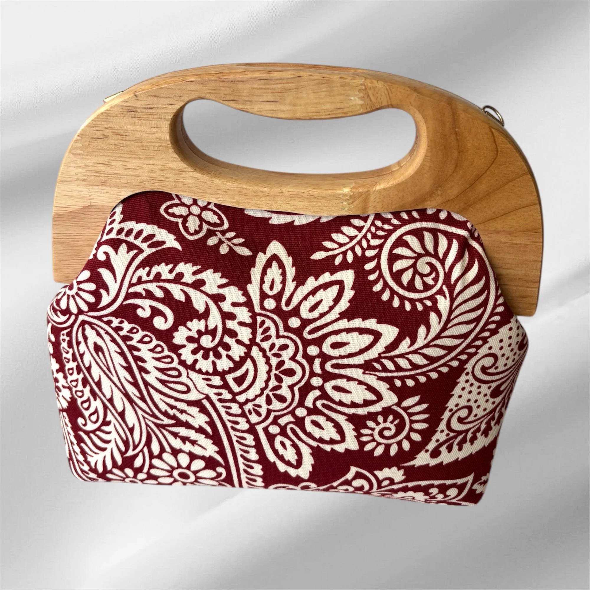 Paisley - Large Timber Handle Bag