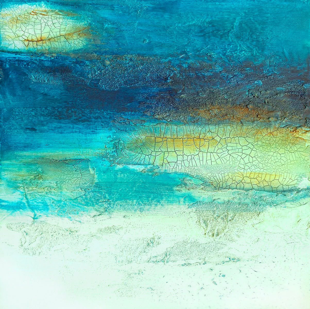 Sometimes I think it's not painting itself that's the struggle, but photographing the art afterwards.  My camera just doesn't want to capture teal blue properly.  Ugh! 

Anyways just finished this piece titled &quot;Rhythm in Blue&quot;, it's 20x20in