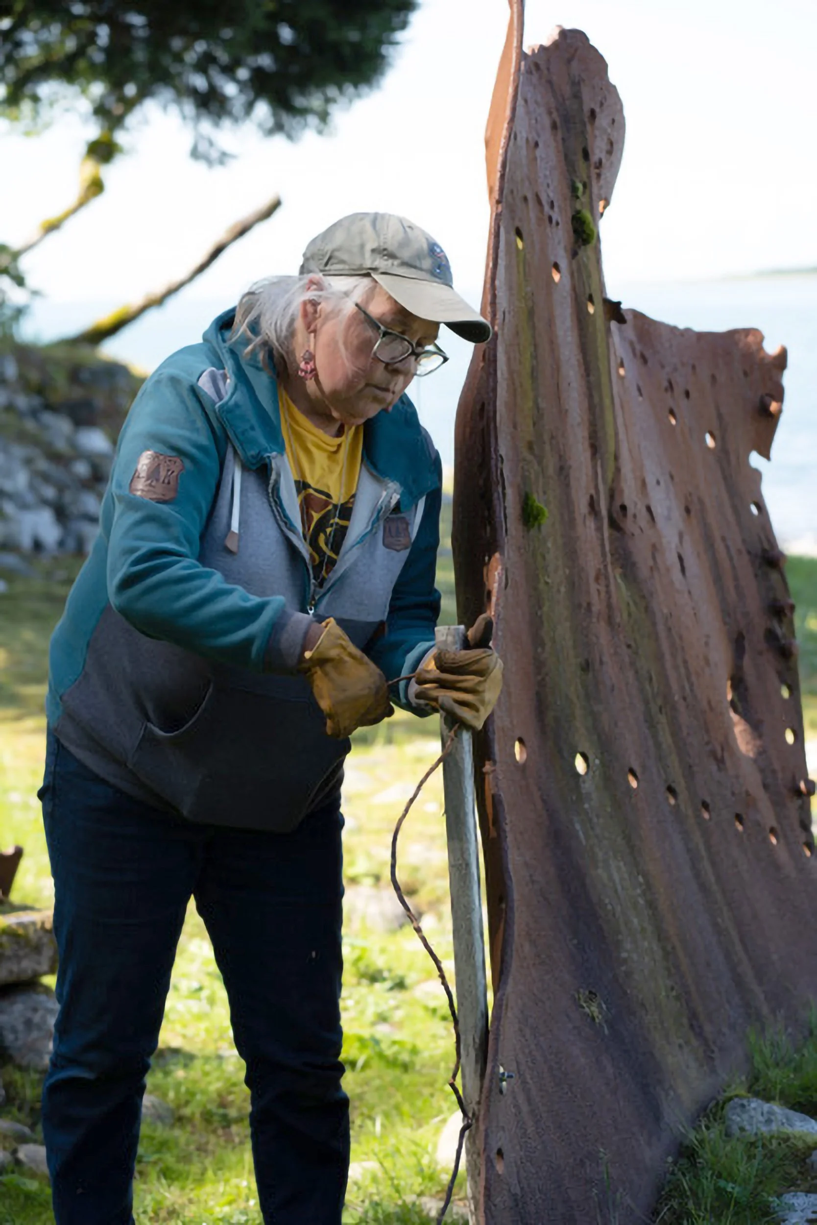 JENNIE WHEELER, Tlingit artist and master spruce root weaver, based in Yakutat, Alaska