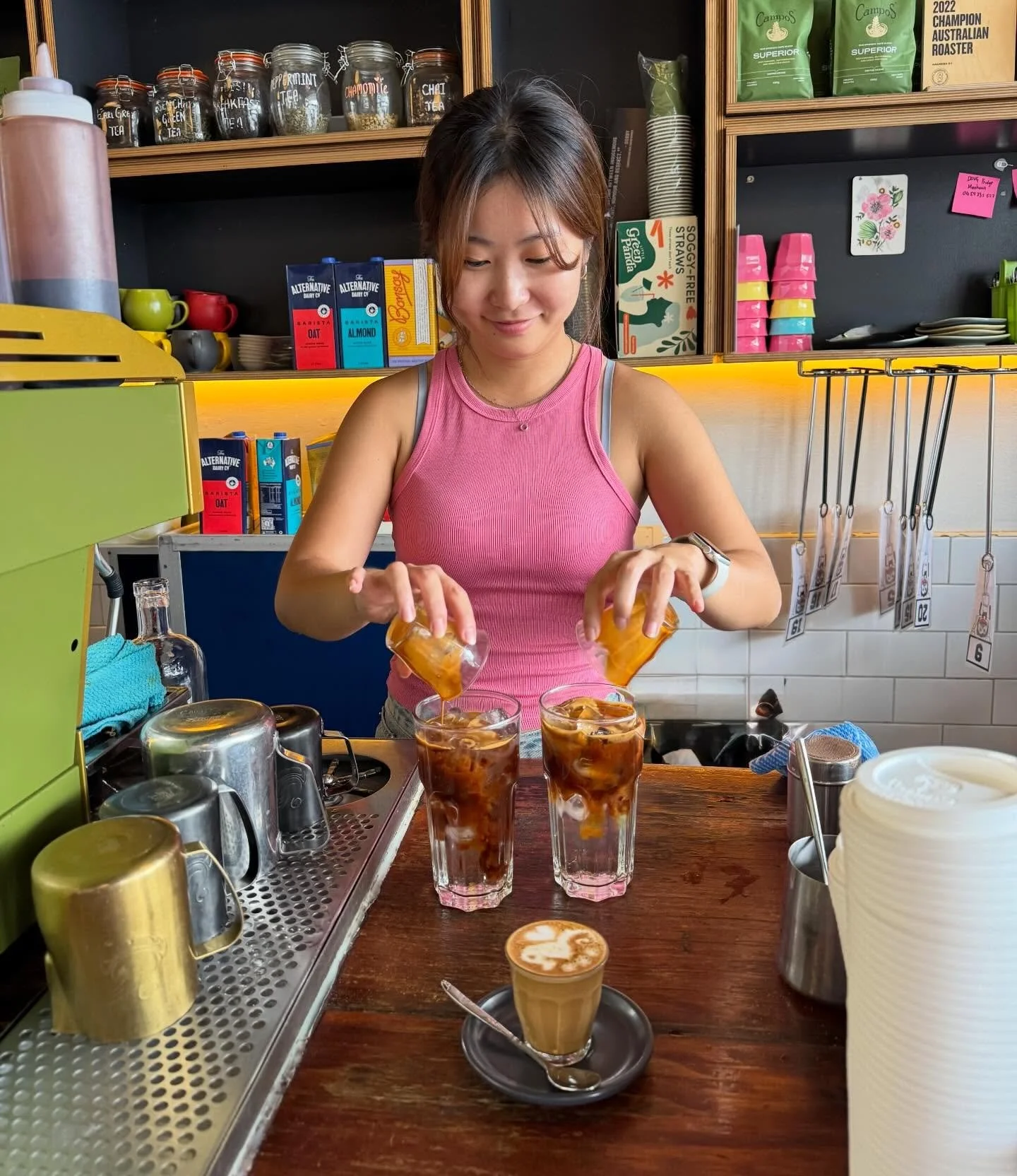 🌟 Meet Gracie! 🌟
Our newest barista, Gracie, brings the same warmth and care to your coffee as she does to our community. Whether she&rsquo;s crafting your iced long black or pouring the perfect piccolo, you&rsquo;ll feel right at home with her beh