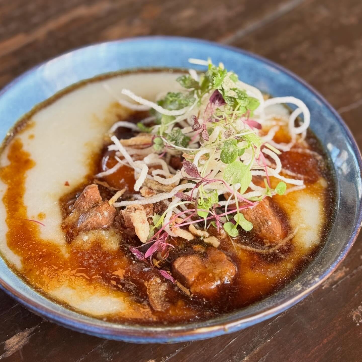 ✨ Saturday Special

Slow-braised pork congee, rich and comforting, topped with a perfectly marinated soya egg. 🥚 

Warm, savoury, and made for a relaxed West End morning.

Available today until sold out at West End Coffee House ☀️

#westendbrisbane 