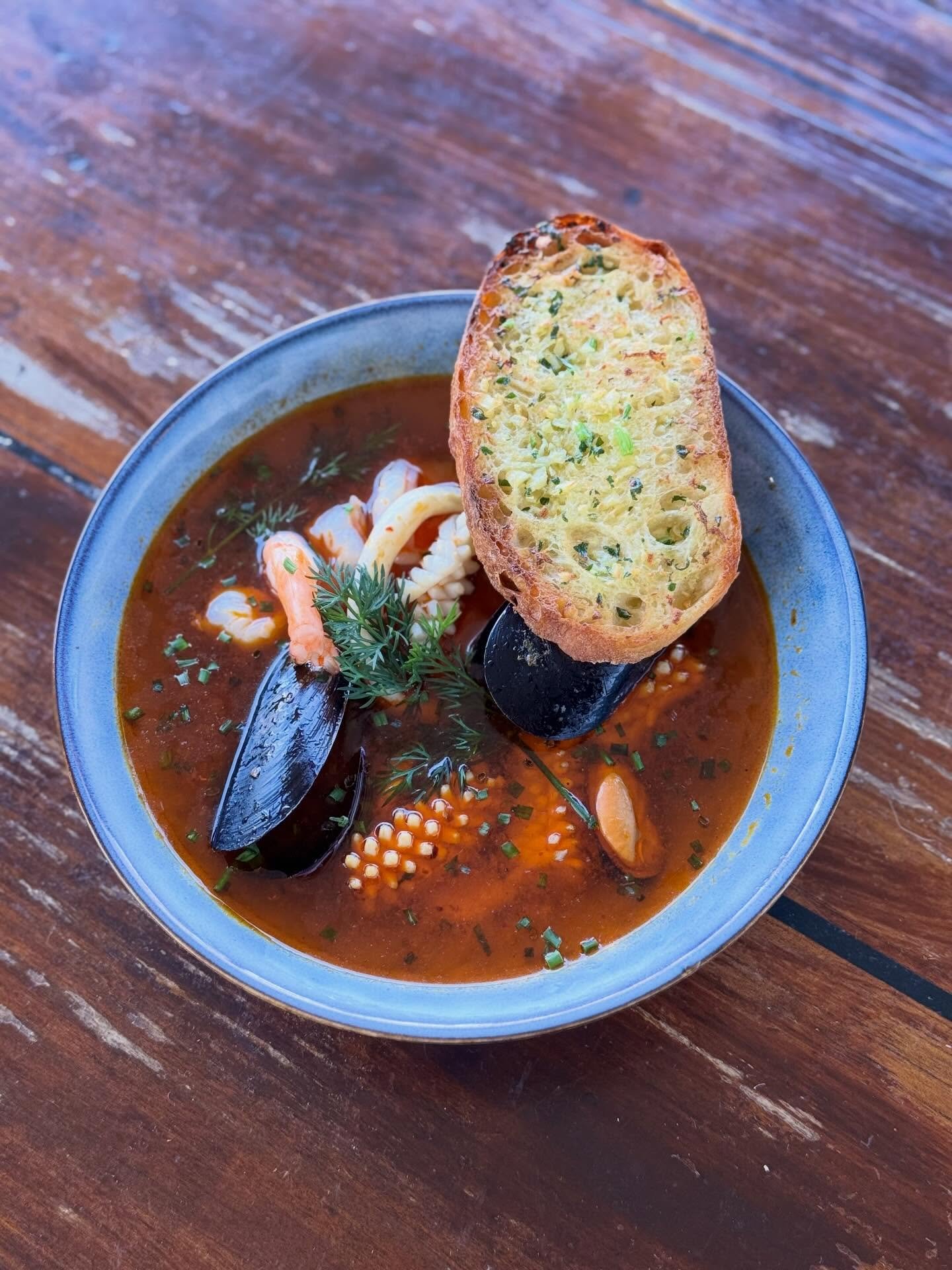 ✨ Sunday Special

Tom Yum Bouillabaisse &mdash; a bold twist on a classic. 
Fragrant, spicy Thai seafood broth meets rich French tradition, served with warm garlic bread on the side. 🥖 

Deep flavours, a little heat, and perfect for a slow Sunday in