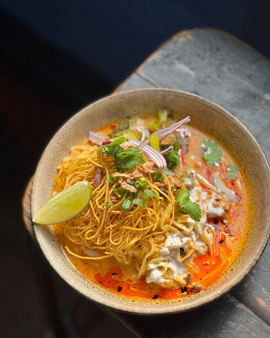 ! Friday plans? We&rsquo;ve got you covered 💛  Khao Soi Gai : Northern Thai curry noodle dish that&rsquo;s rich, creamy, and full of flavor.  Available today. Gone tomorrow. You know what to do! 🤗🥰